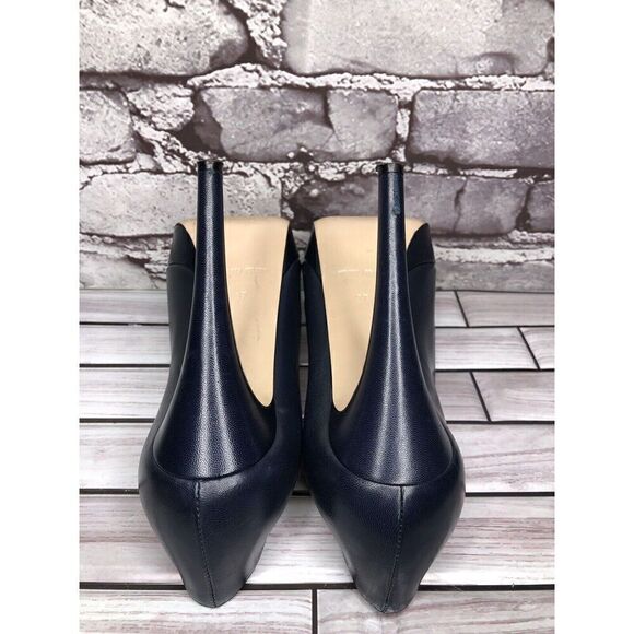 Miu Miu Blue Leather Peep Toe Platform Stiletto Heels Women’s Sz 37EU/6.5M US - Picture 12 of 16